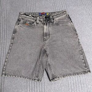 Empyre Scramble Grey Denim Skate Shorts
